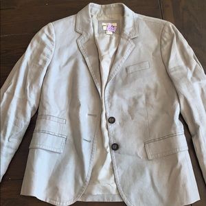 Linen JCrew schoolboy blazer